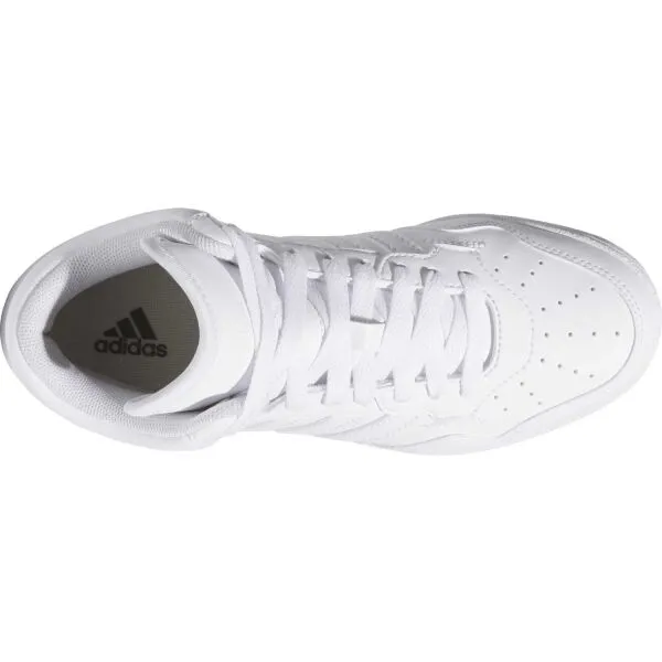adidas HOOPS 3.0 MID K Chlapčenské členkové tenisky, biela, veľkosť 36