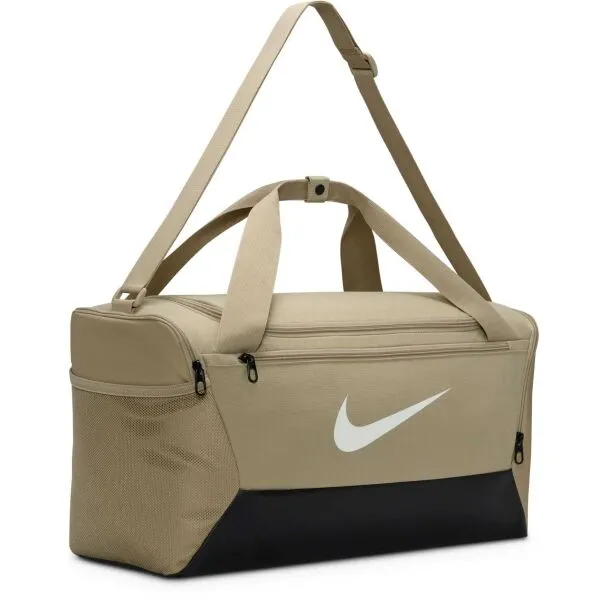 Nike BRASILIA S Športová taška, béžová, veľkosť