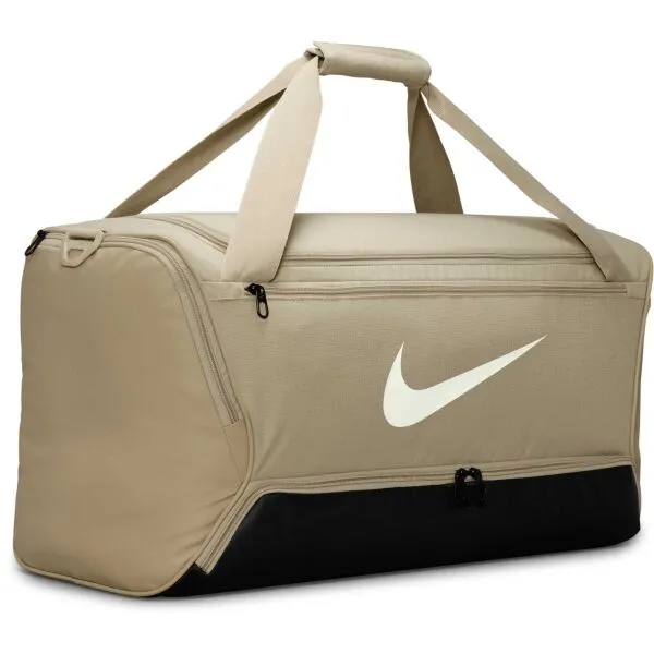 Nike BRASILIA M Športová taška, béžová, veľkosť