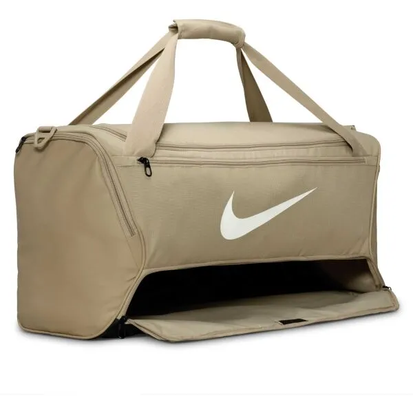 Nike BRASILIA M Športová taška, béžová, veľkosť