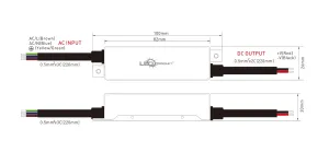 LED napájací zdroj 30W, 24V, IP67 - MINI