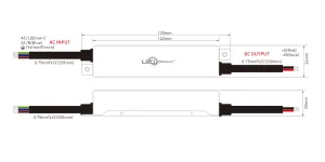 LED napájací zdroj 60W, 24V, IP67 - MINI