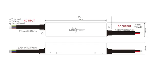 LED napájací zdroj 100W, 12V, IP67 - MINI
