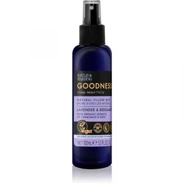 Baylis & Harding Goodness Sleep Beautifully sprej na vankúš pre pokojný spánok Lavender & Bergamot 100 ml