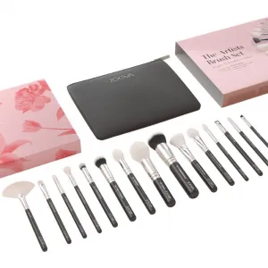 ZOEVA The Artists Brush Set Silver Sada štetcov s taštičkou 1 ks
