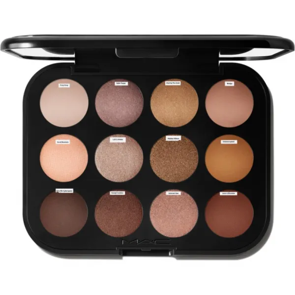 MAC Cosmetics Connect In Colour Eye Shadow Palette 12 shades paletka očných tieňov odtieň Unfiltered Nudes 12,2 g
