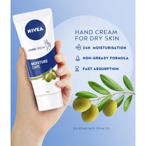 NIVEA Moisture Care Olive hydratačný krém na ruky a nechty 75 ml