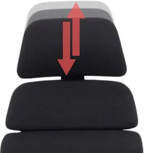 MERCURY Ergonomická kancelárska stolička SPINE čierna, s opierkou hlavy