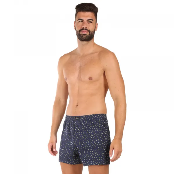 Pánske trenky Gino modré (75201) M, trenírky