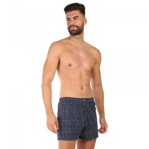 Pánske trenky Gino modré (75201) M, trenírky