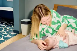 Tommee Tippee Twist & Click White kôš na plienky + kazeta do koša 1 ks