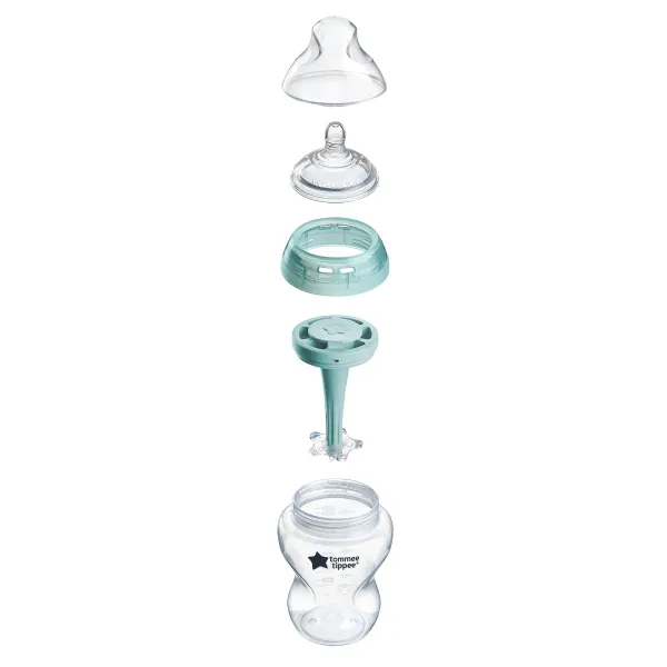 Tommee Tippee Advanced Anti-Colic samosterilizačná dojčenská fľaša anti-colic Slow Flow 0m+ 2x260 ml