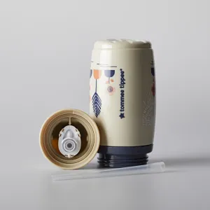 Tommee Tippee Superstar Insulated Straw Grey hrnček s rúrkou pre deti 12m+ 266 ml