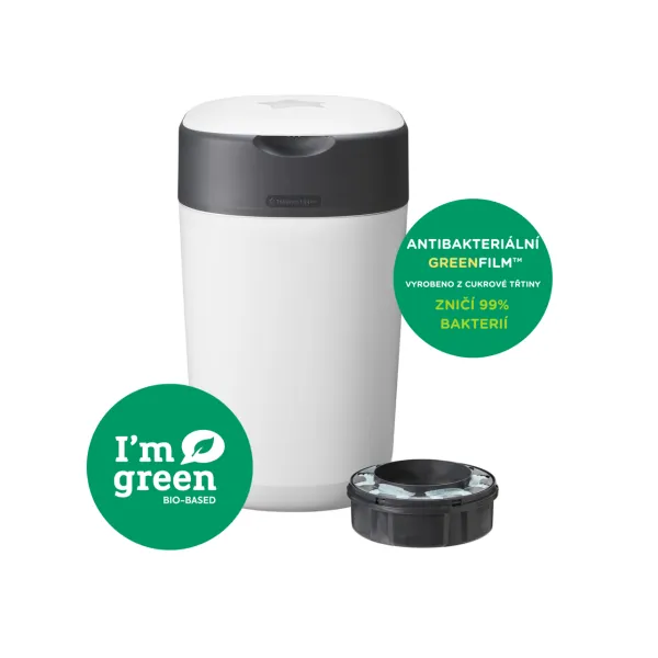 Tommee Tippee Twist & Click White kôš na plienky + kazeta do koša 1 ks