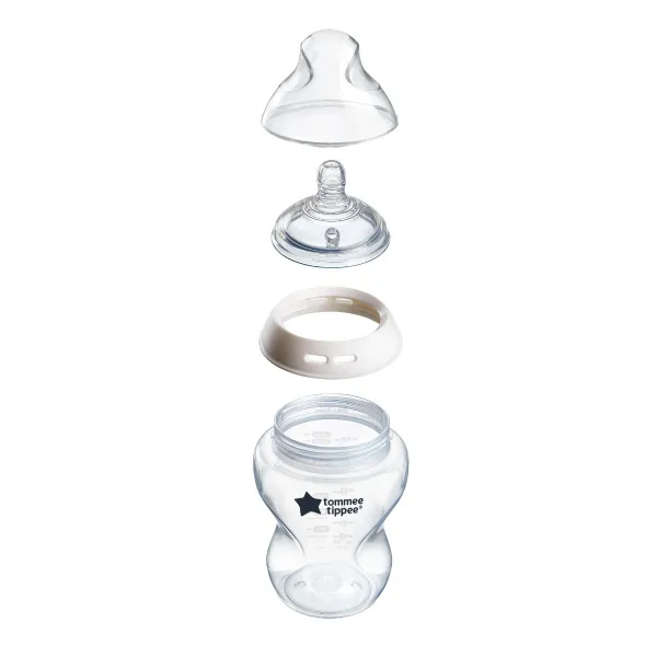 Tommee Tippee Natural Start Anti-Colic samosterilizačná dojčenská fľaša Slow Flow 0m+ 150 ml