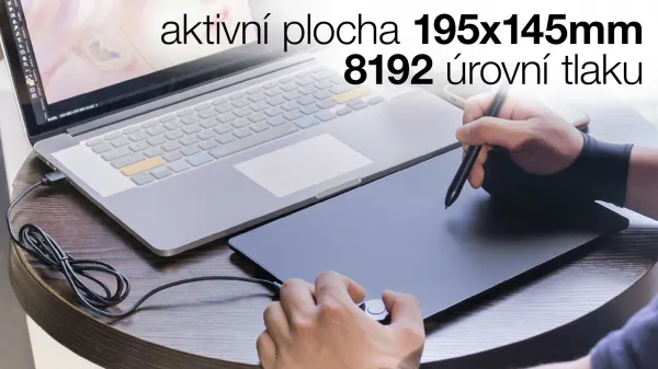 EVOLVEO Grafico TW, grafický tablet s kolečkem