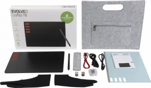EVOLVEO Grafico T8, grafický tablet s osmi klávesami