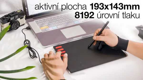 EVOLVEO Grafico T8, grafický tablet s osmi klávesami