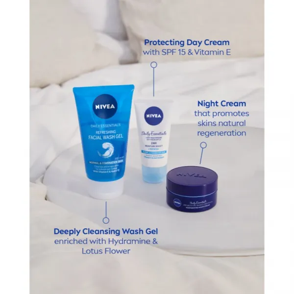 NIVEA Refreshing osviežujúci čistiaci gél pre normálnu až zmiešanú pleť 150 ml