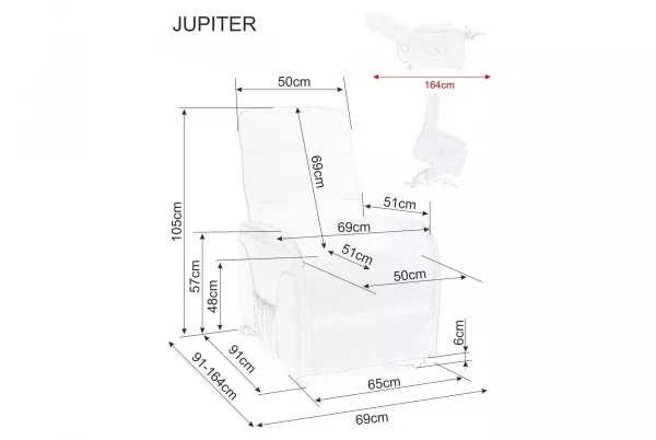 Signal Masážní křeslo JUPITER M Brego světle béžové