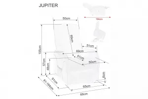 Signal Masážní křeslo JUPITER M Brego světle béžové