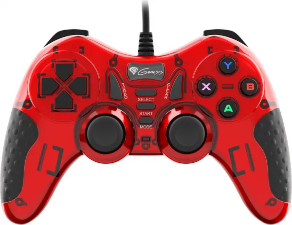 Drátový gamepad Genesis Mangan 200, pro PC, vibrace