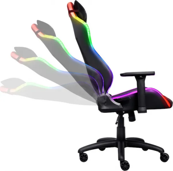 TRUST herní křeslo GXT 719 Ruya RGB Gaming Chair, Černá