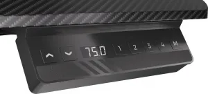 Endorfy herní stůl Atlas L electric / 150cm x 78cm / nosnost 80 kg / elektricky výškově stavitelný (73-120cm) / černý