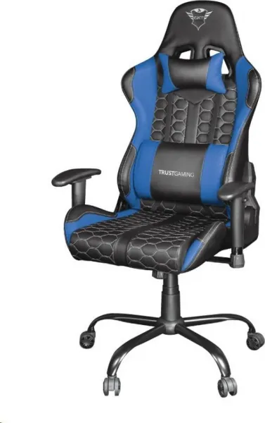 TRUST herní křeslo GXT 708B Resto Gaming Chair, modrá