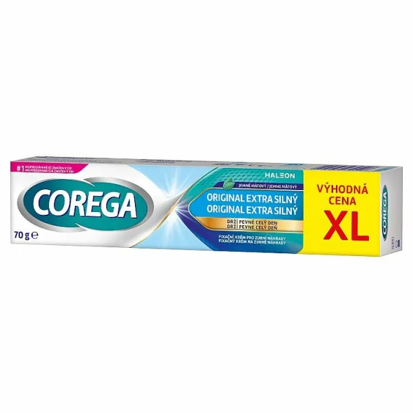 Corega Original extra silný fixačný krém na zubné náhrady 70 g 1ks