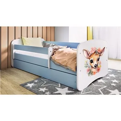 Kocot kids Dětská postel Babydreams Koloušek modrá, variant 80x180, se šuplíky, s matrací