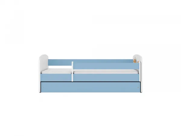 Kocot kids Detská posteľ Babydreams zvieratká modrá, variant 70x140, se šuplíky, s matrací