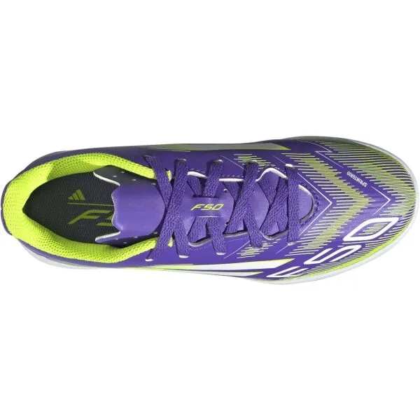 adidas F50 CLUB IN J Detská halová obuv, fialová, veľkosť