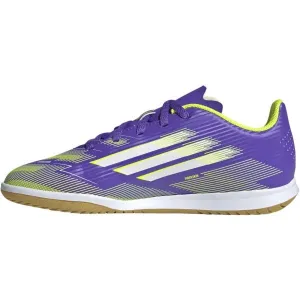 adidas F50 CLUB IN J Detská halová obuv, fialová, veľkosť