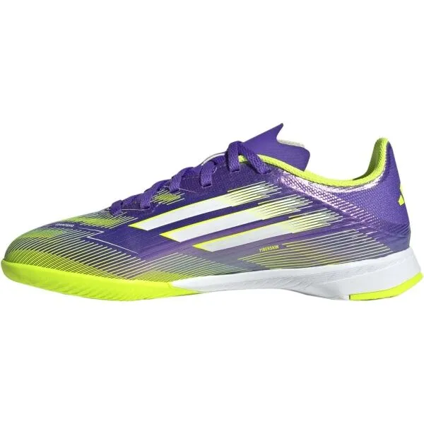 adidas F50 LEAGUE IN J Detská halová obuv, fialová, veľkosť