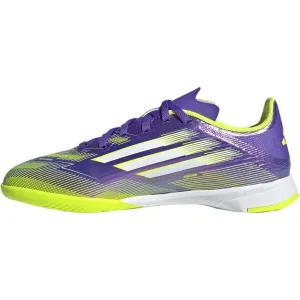 adidas F50 LEAGUE IN J Detská halová obuv, fialová, veľkosť
