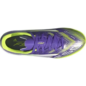 adidas F50 LEAGUE IN J Detská halová obuv, fialová, veľkosť