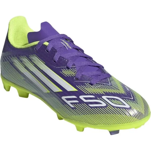 adidas F50 LEAGUE FG/MG J Detské kopačky, fialová, veľkosť