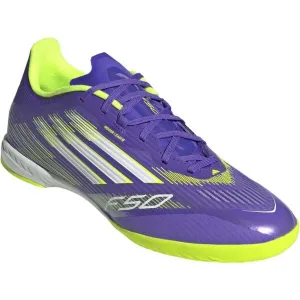 adidas F50 LEAGUE IN J Detská halová obuv, fialová, veľkosť 42