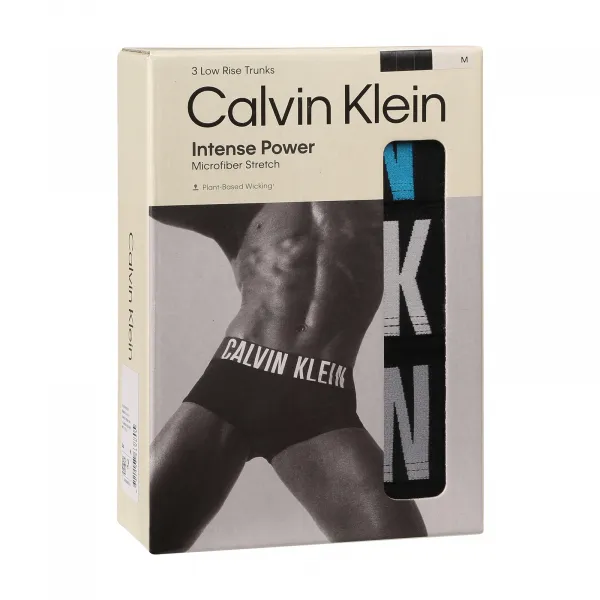 3PACK pánske boxerky Calvin Klein čierne (NB3611A-VVL) M, trenky