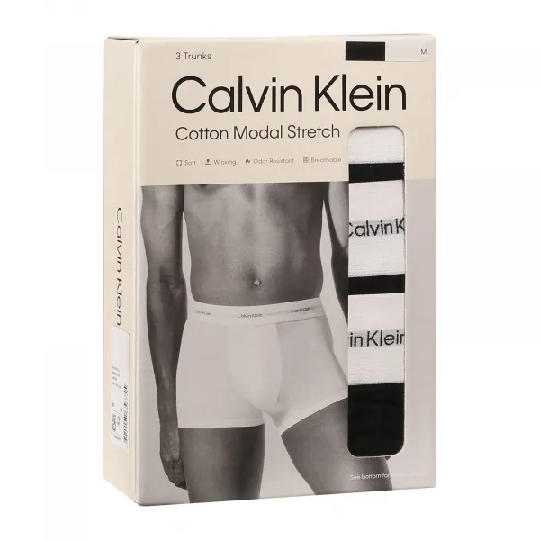 3PACK pánske boxerky Calvin Klein čierne (NB4263-A09) S, trenky