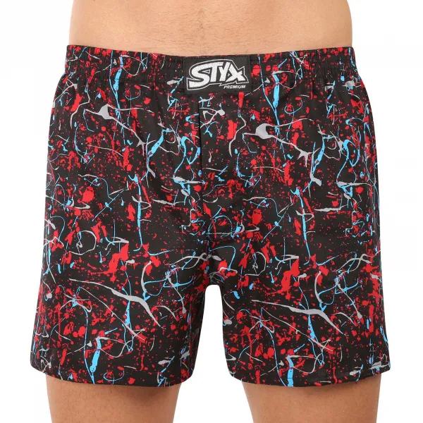 3PACK pánske trenírky Styx premium art klasická guma (3AP18458) M