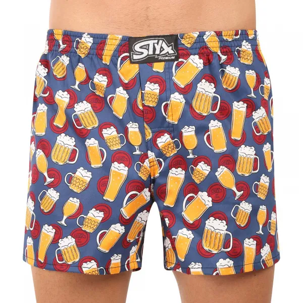 3PACK pánske trenírky Styx premium art klasická guma (3AP18458) M