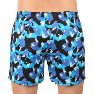 Pánske trenky Styx premium art klasická guma maskáč hranatý (AP1858) S, trenírky
