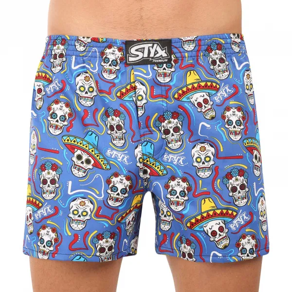 5PACK pánske trenky Styx premium art klasická guma (5AP1834568) M, trenírky