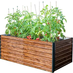 STREND PRO Garden Záhon Strend Pro Garden, 200x100x77cm, 3D dizajn drevo, kov, vyvýšený