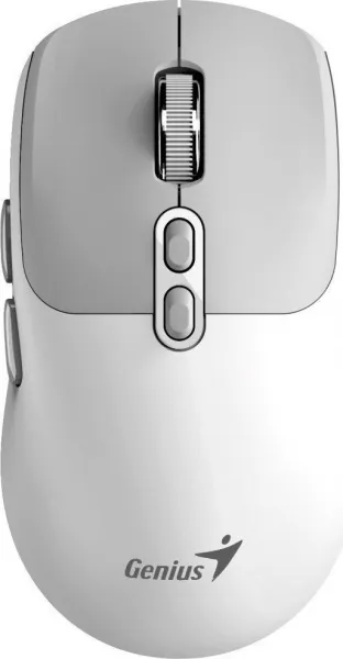 Myš bezdrátová, Genius NX-8080S BT, bílo-šedá, optická, 1600DPI