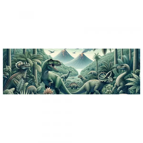 Obraz divoký svet dinosaurov