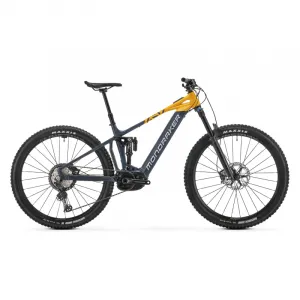 Horský elektrobicykel MONDRAKER Crafty Race, obsidian grey dense yellow racing silver