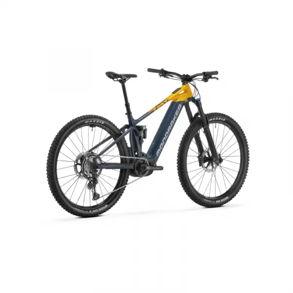 Horský elektrobicykel MONDRAKER Crafty Race, obsidian grey dense yellow racing silver